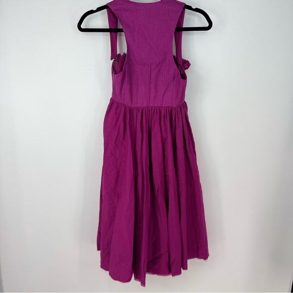 Twenty 8 Twelve Corset Structured Top Purple Princess Fit and Flare Dress - Picture 5 of 5